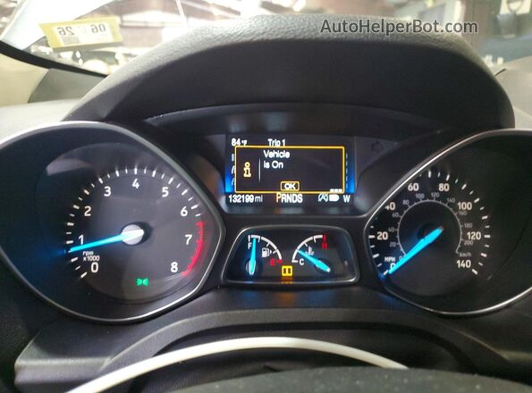 1FMCU9GD0KUC05761 2019 FORD ESCAPE Gray ხელსაწყოთა პანელის ხედი