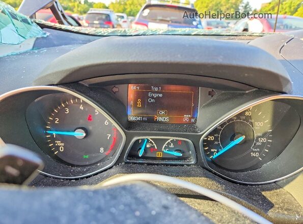 1FMCU9GD1HUA86854 2017 FORD ESCAPE Black Vista del cuadro de instrumentos