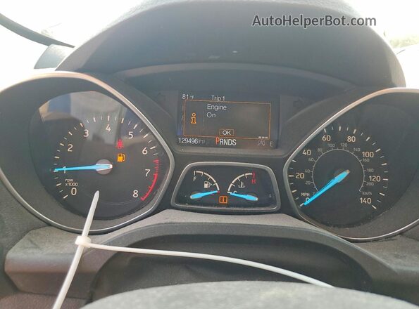 1FMCU9GD1HUC91946 2017 FORD ESCAPE Серебряный Вид щитка приборов