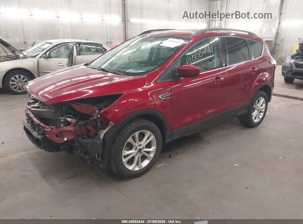 1FMCU9GD1HUD41924 2017 FORD ESCAPE Red წინა მარცხენა ხედი სამი მეოთხედიდან