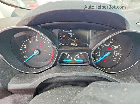 1FMCU9GD1HUD52180 2017 FORD ESCAPE Black ხელსაწყოთა პანელის ხედი