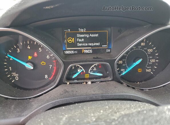 1FMCU9GD1HUE04634 2017 FORD ESCAPE Charcoal Instrument cluster view