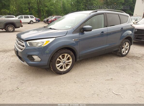 1FMCU9GD1JUA11660 2018 FORD ESCAPE Blue წინა მარცხენა ხედი სამი მეოთხედიდან