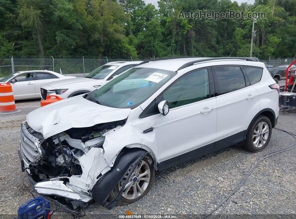 1FMCU9GD1JUA49597 2018 FORD ESCAPE White Առջևի ձախ երեք քառորդ տեսարան