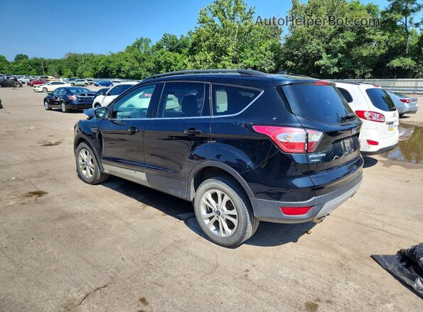 1FMCU9GD1JUB07627 2018 FORD ESCAPE Black Задня ліва чверть