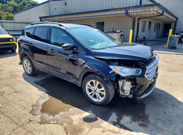 1FMCU9GD1JUB07627 2018 FORD ESCAPE Black Передня права чверть