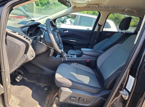 1FMCU9GD1JUB07627 2018 FORD ESCAPE Black Вид салону спереду
