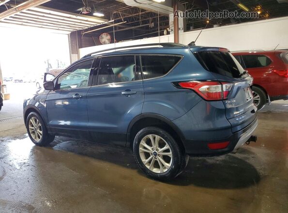 1FMCU9GD1JUB13573 2018 FORD ESCAPE Blue Задня ліва чверть