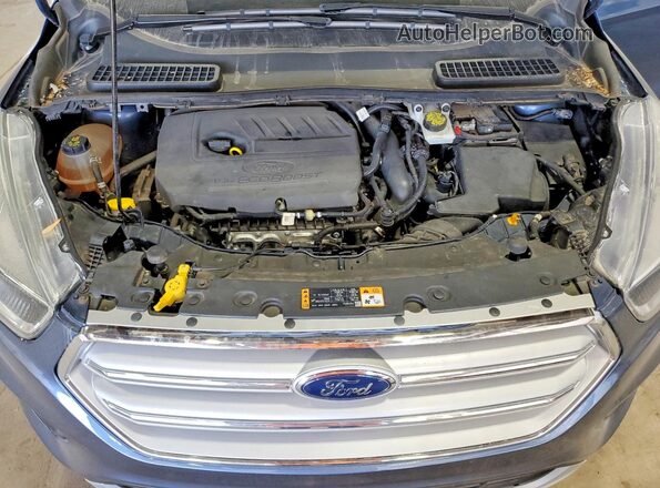 1FMCU9GD1JUB13573 2018 FORD ESCAPE Blue Вид підкапотного простору