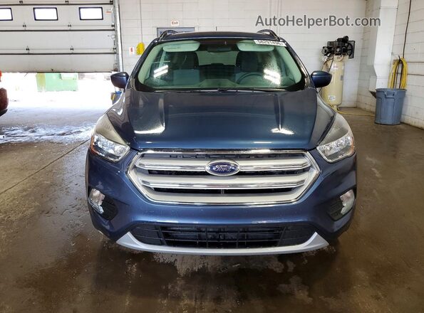 1FMCU9GD1JUB13573 2018 FORD ESCAPE Blue Вид спереду