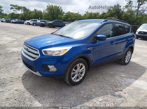 1FMCU9GD1JUD08802 2018 FORD ESCAPE Blue წინა მარცხენა ხედი სამი მეოთხედიდან