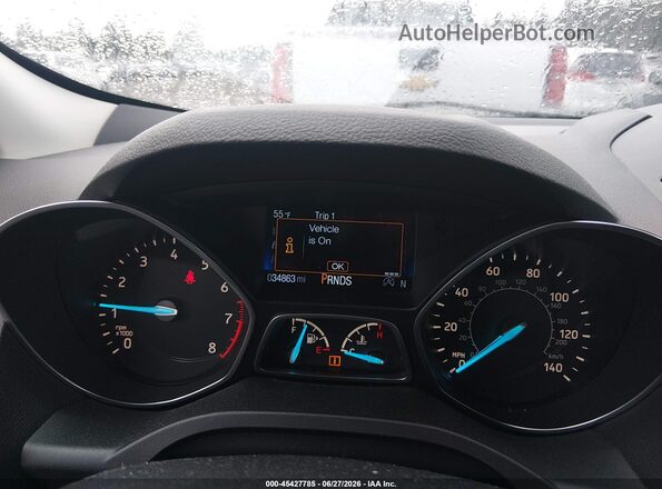 1FMCU9GD1KUA65817 2019 FORD ESCAPE Gray Հետևի նստատեղերի տեսք
