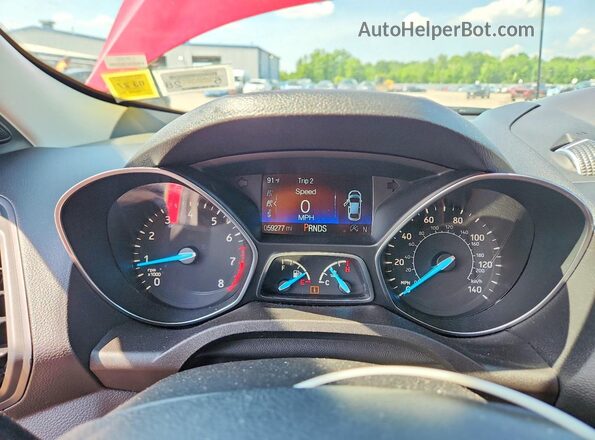 1FMCU9GD1KUB55789 2019 FORD ESCAPE Red Սարքավորումների վահանակի տեսք