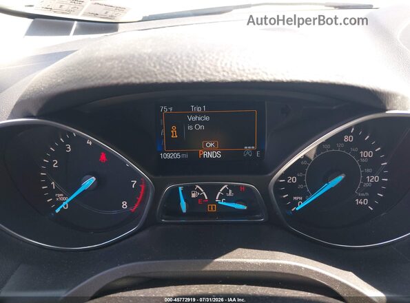 1FMCU9GD1KUC33956 2019 FORD ESCAPE Silver Vista de los asientos traseros