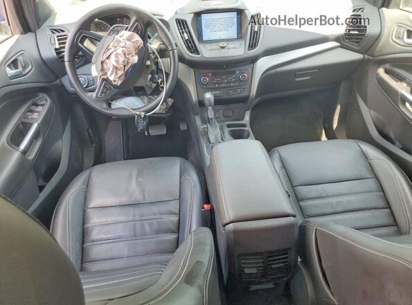 1FMCU9GD2HUA90797 2017 FORD ESCAPE Blue Вид панелі приладів