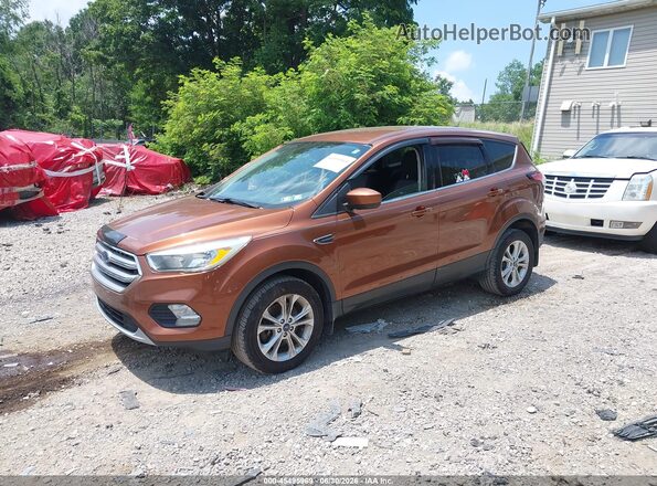 1FMCU9GD2HUB75784 2017 FORD ESCAPE Brown წინა მარცხენა ხედი სამი მეოთხედიდან