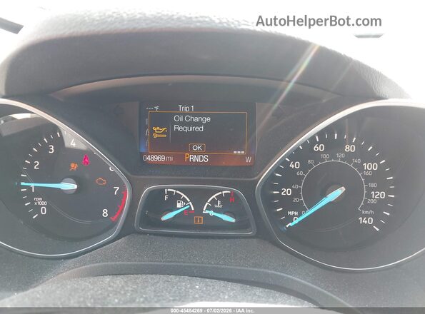 1FMCU9GD2HUD36747 2017 FORD ESCAPE Silver Widok tylnych siedzeń