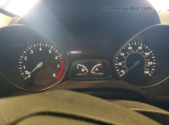 1FMCU9GD2HUE15416 2017 FORD ESCAPE Gray Instrument cluster view