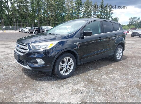 1FMCU9GD2HUE50313 2017 FORD ESCAPE Black Առջևի ձախ երեք քառորդ տեսարան