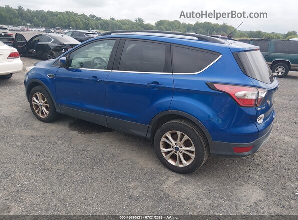 1FMCU9GD2HUE83487 2017 FORD ESCAPE Blue Rear left