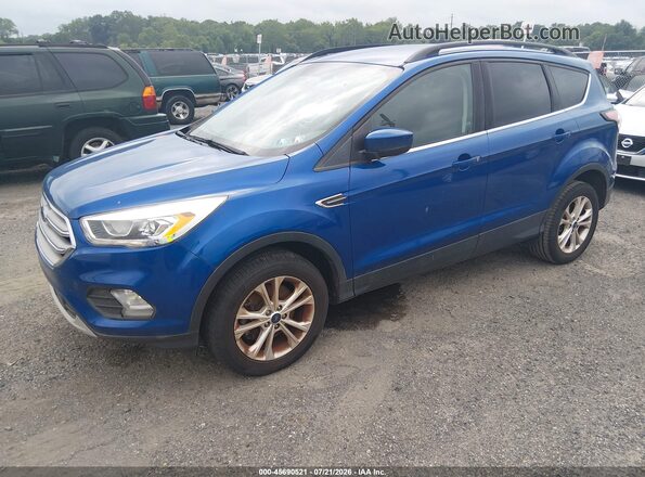 1FMCU9GD2HUE83487 2017 FORD ESCAPE Blue Front left