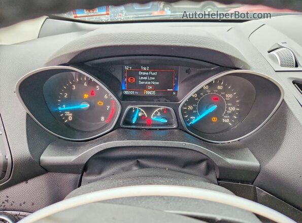 1FMCU9GD2JUB34450 2018 FORD ESCAPE Black Instrument cluster view