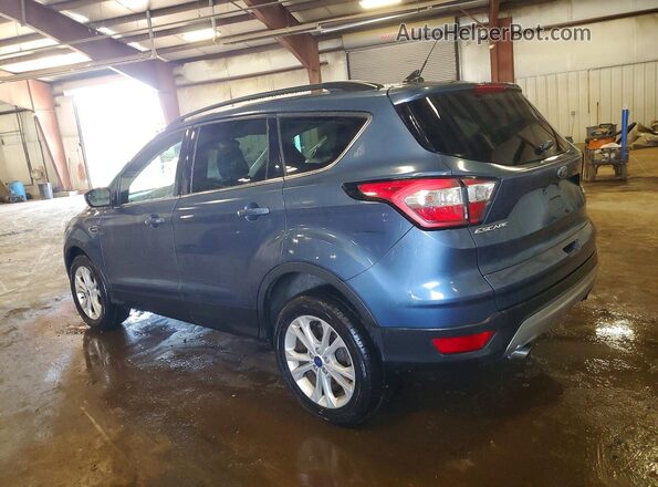 1FMCU9GD2JUC33642 2018 FORD ESCAPE Blue Trasero izquierdo