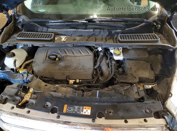 1FMCU9GD2JUC33642 2018 FORD ESCAPE Blue Vista del compartimento del motor