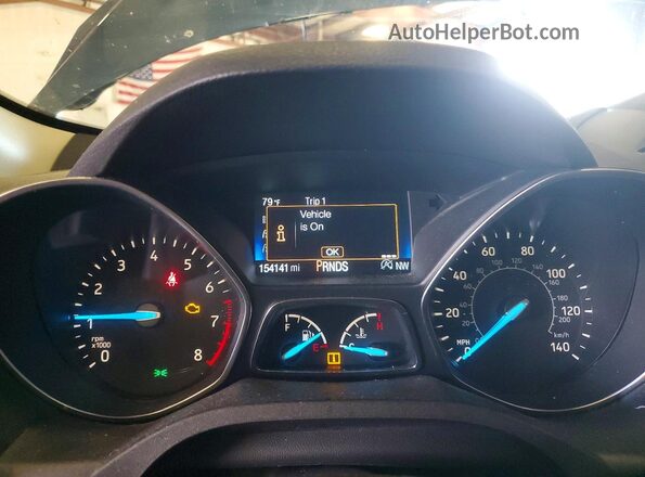 1FMCU9GD2JUC33642 2018 FORD ESCAPE Blue Vista del cuadro de instrumentos