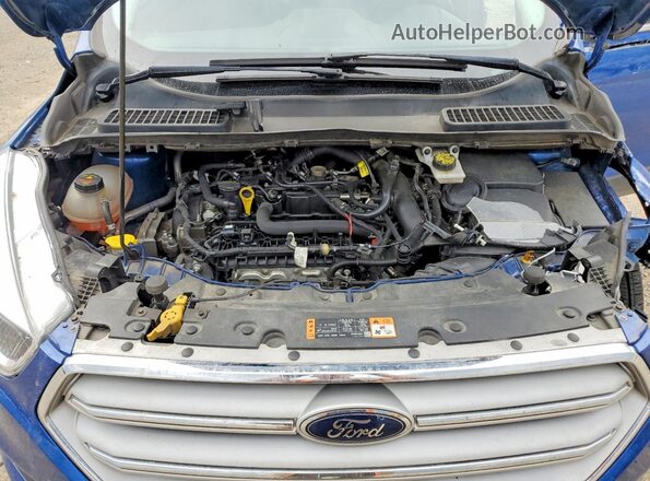 1FMCU9GD2KUB09078 2019 FORD ESCAPE Blue Vista interior trasera