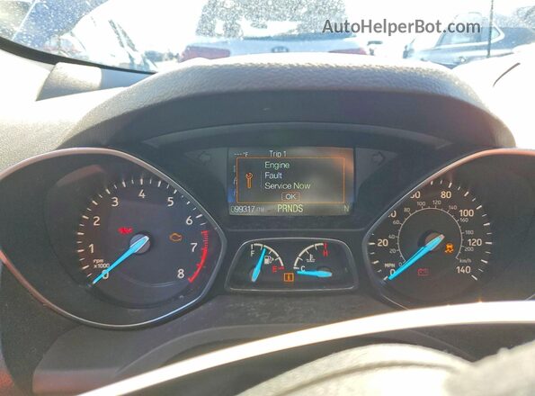 1FMCU9GD2KUB09078 2019 FORD ESCAPE Blue Vista del cuadro de instrumentos