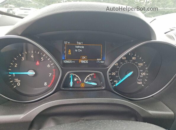 1FMCU9GD2KUB09954 2019 FORD ESCAPE Gray Instrument cluster view