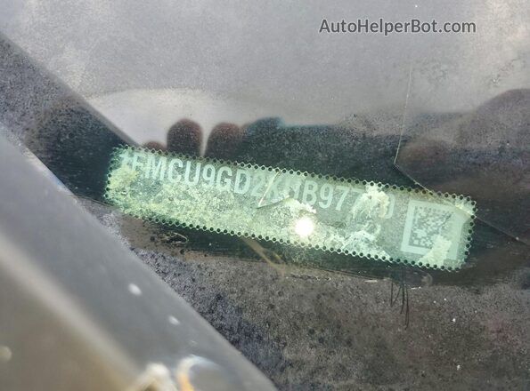 1FMCU9GD2KUB97730 2019 FORD ESCAPE White Widok naklejki z numerem VIN