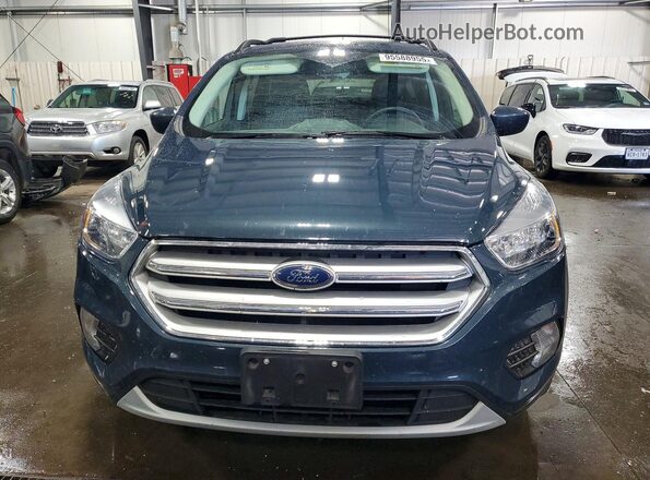 1FMCU9GD2KUC04532 2019 FORD ESCAPE Blue Widok z przodu