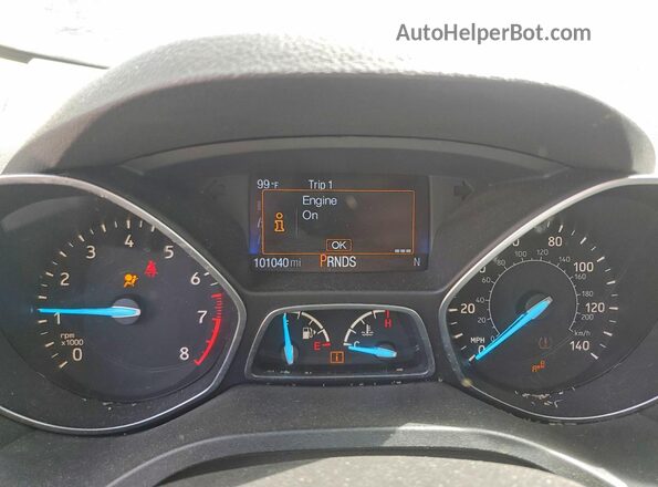 1FMCU9GD3HUA22329 2017 FORD ESCAPE Burgundy Instrument cluster view