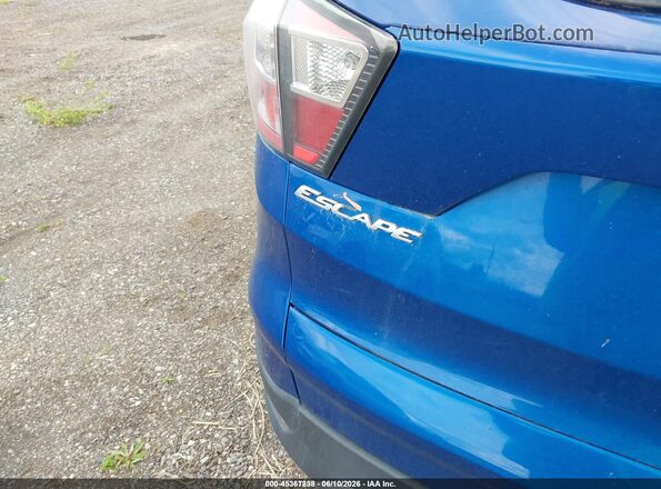 1FMCU9GD3HUA30222 2017 FORD ESCAPE Blue Вид задньої частини салону