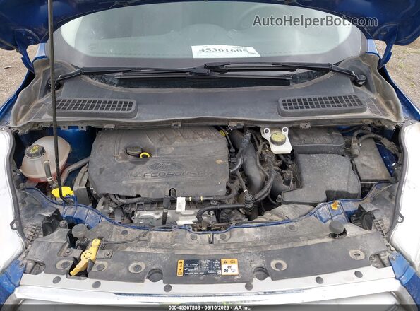 1FMCU9GD3HUA30222 2017 FORD ESCAPE Blue Вид ззаду
