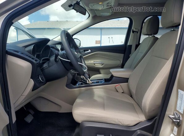 1FMCU9GD3HUA47618 2017 FORD ESCAPE Beige წინა სალონის ხედი