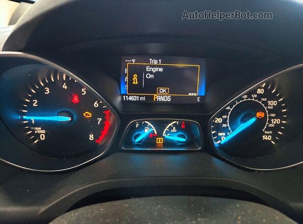 1FMCU9GD3HUA67481 2017 FORD ESCAPE Beige Вид щитка приладів