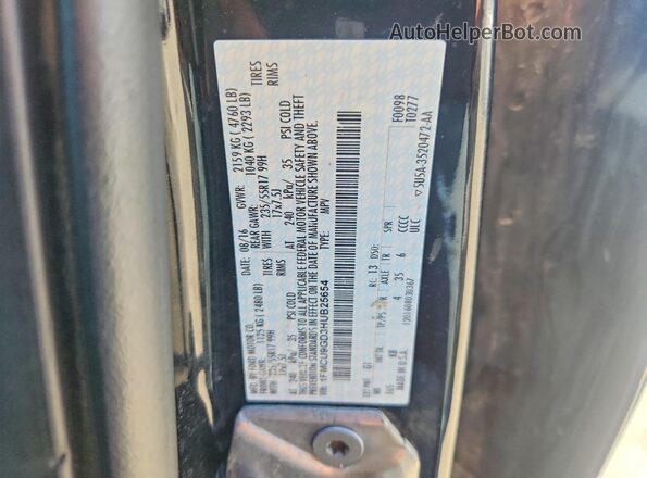 1FMCU9GD3HUB25654 2017 FORD ESCAPE Black Շարժիչի բաժամունքի տեսք