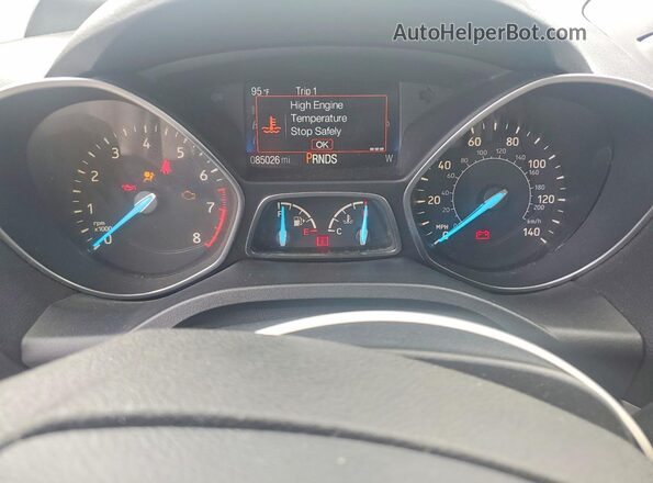 1FMCU9GD3HUD48132 2017 FORD ESCAPE White Instrument cluster view