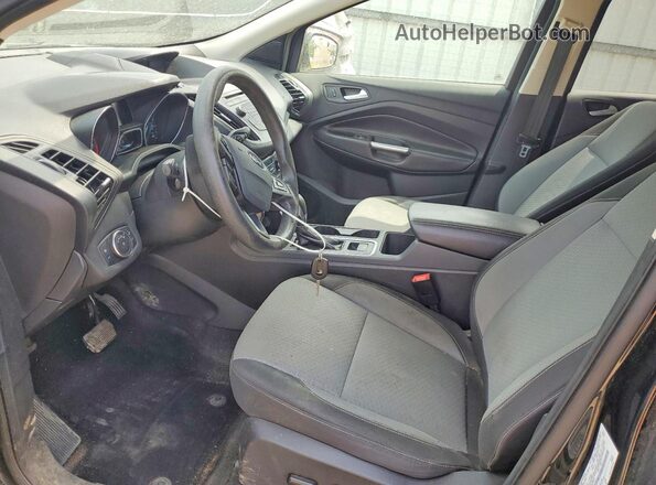 1FMCU9GD3JUA29691 2018 FORD ESCAPE Черный Вид салона спереди
