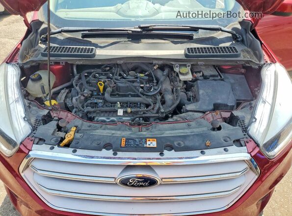 1FMCU9GD3JUC33598 2018 FORD ESCAPE Красный Вид подкапотного пространства