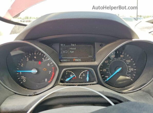 1FMCU9GD3JUC33598 2018 FORD ESCAPE Красный Вид щитка приборов