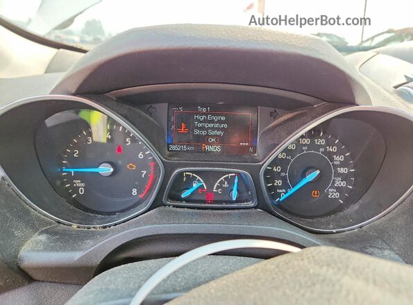1FMCU9GD3JUC50613 2018 FORD ESCAPE White Instrument cluster view