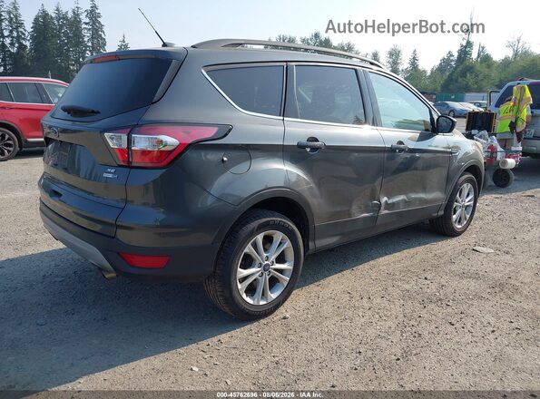 1FMCU9GD3JUC90867 2018 FORD ESCAPE Gray Trasero derecho
