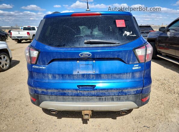 1FMCU9GD3JUC93400 2018 FORD ESCAPE Blue Вид ззаду