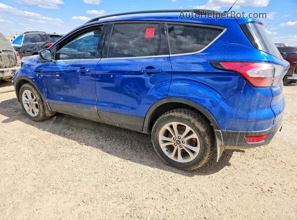 1FMCU9GD3JUC93400 2018 FORD ESCAPE Blue Задня ліва чверть