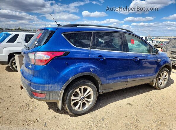 1FMCU9GD3JUC93400 2018 FORD ESCAPE Blue Задня права чверть