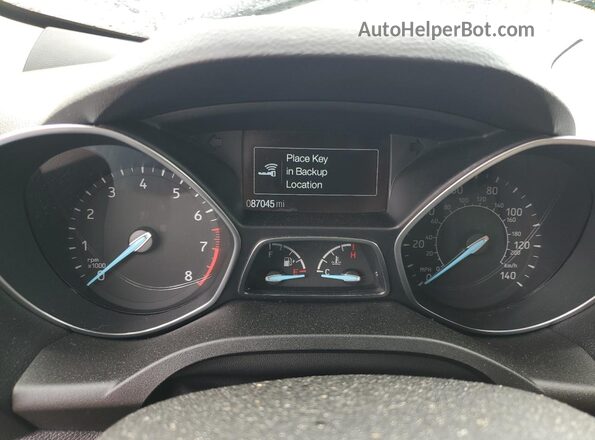 1FMCU9GD3KUB25807 2019 FORD ESCAPE Белый Вид щитка приборов